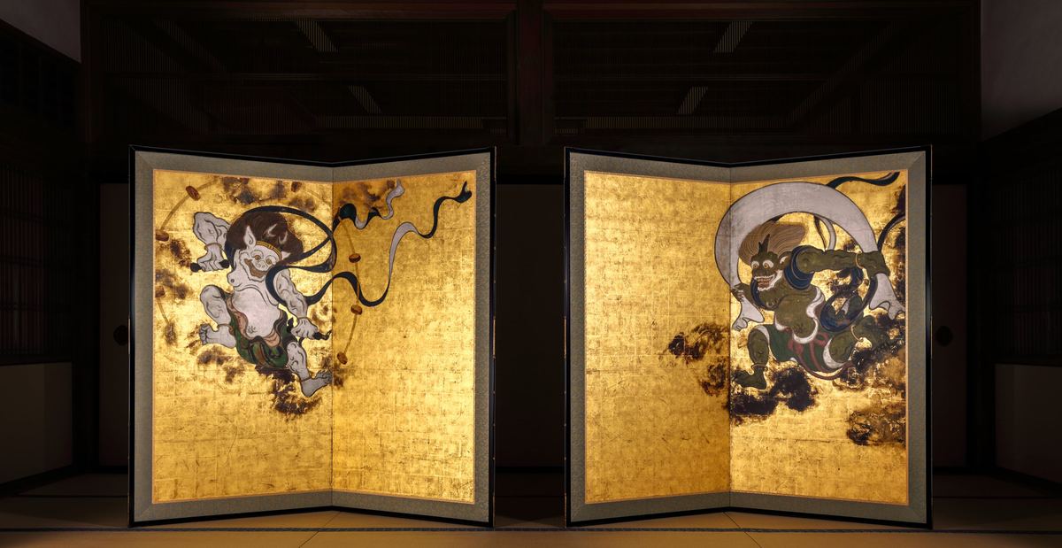The Wind God and Thunder God screens
