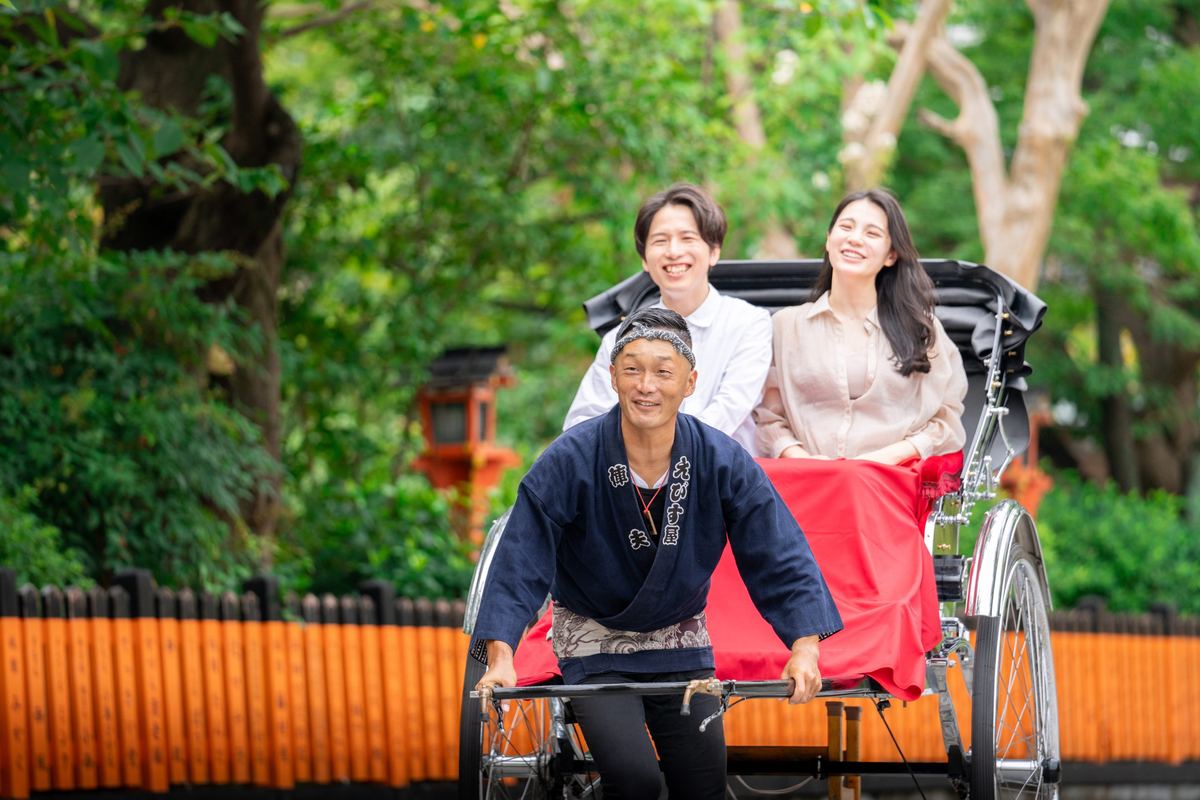 A rickshaw in Kyoto